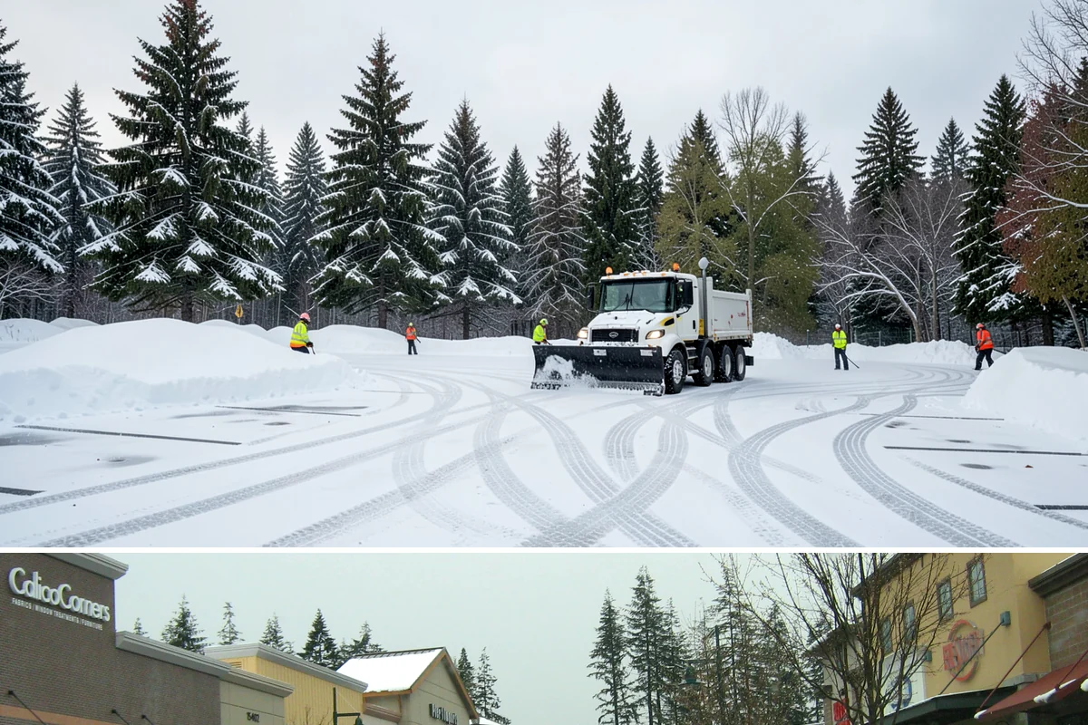 Early Morning Snow Removal in Mill Creek, Snohomish County, WA - Early-morning clearing is most requested through the frost-prone stretch from late December into February.