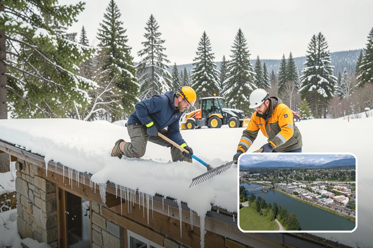 Early Morning Snow Removal in Mount Vernon, Skagit County, WA - Focused on the critical pre-opening window