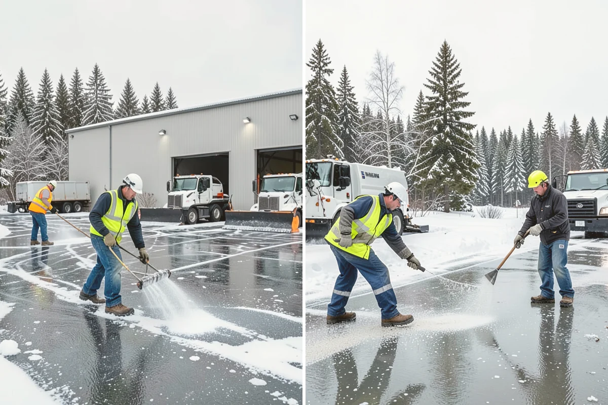 Early Morning Snow Removal in Mount Vernon, Skagit County, WA - We set a clearing target keyed to your opening hour