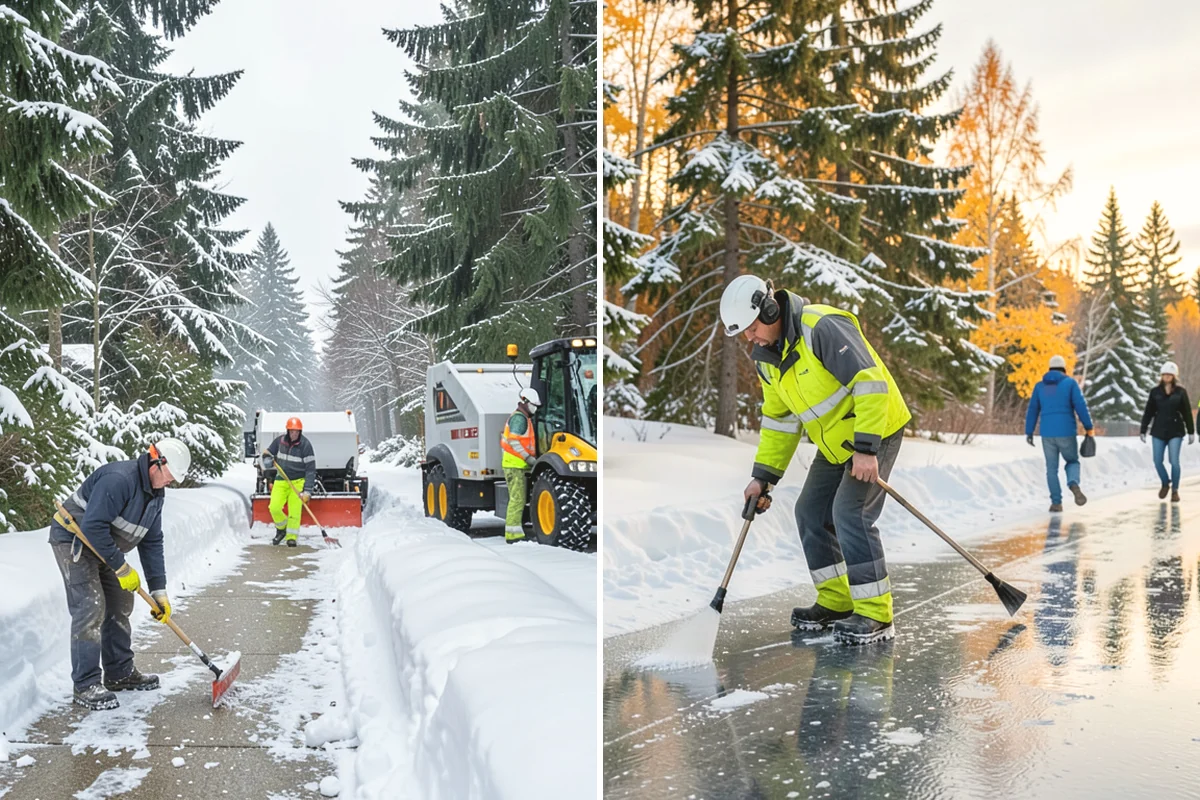 Early Morning Snow Removal in Mukilteo, Snohomish County, WA - We set a clearing target keyed to your opening hour