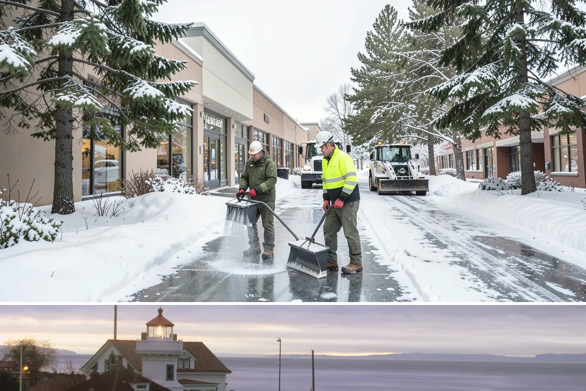 Early Morning Snow Removal in Mukilteo, Snohomish County, WA - Early-morning clearing is most requested through the frost-prone stretch from late December into February.