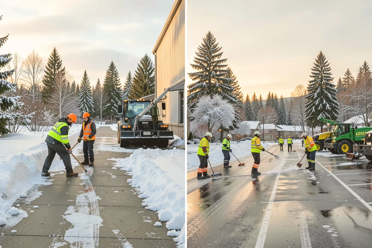 Early Morning Snow Removal in Newcastle, King County, WA - We set a clearing target keyed to your opening hour