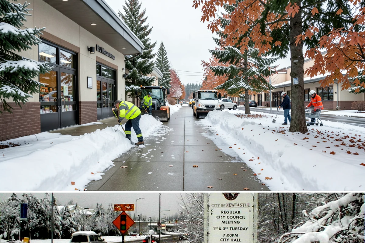 Early Morning Snow Removal in Newcastle, King County, WA - Early-morning clearing is most requested through the frost-prone stretch from late December into February.
