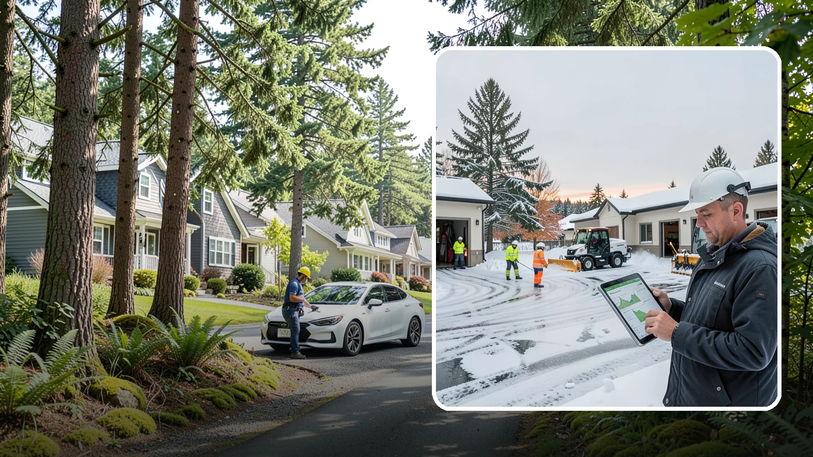 Early Morning Snow Removal in Normandy Park, King County, WA - Pre-dawn service that clears overnight accumulation and refreeze just ahead of your opening rush.