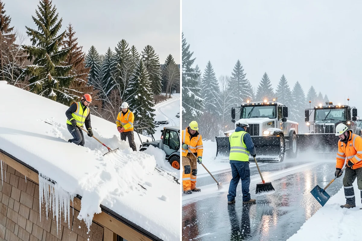 Early Morning Snow Removal in Normandy Park, King County, WA - We set a clearing target keyed to your opening hour