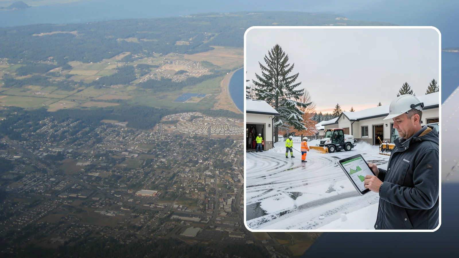 Early Morning Snow Removal in Oak Harbor, Island County, WA - Pre-dawn service that clears overnight accumulation and refreeze just ahead of your opening rush.