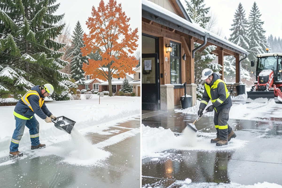 Early Morning Snow Removal in Oak Harbor, Island County, WA - We set a clearing target keyed to your opening hour