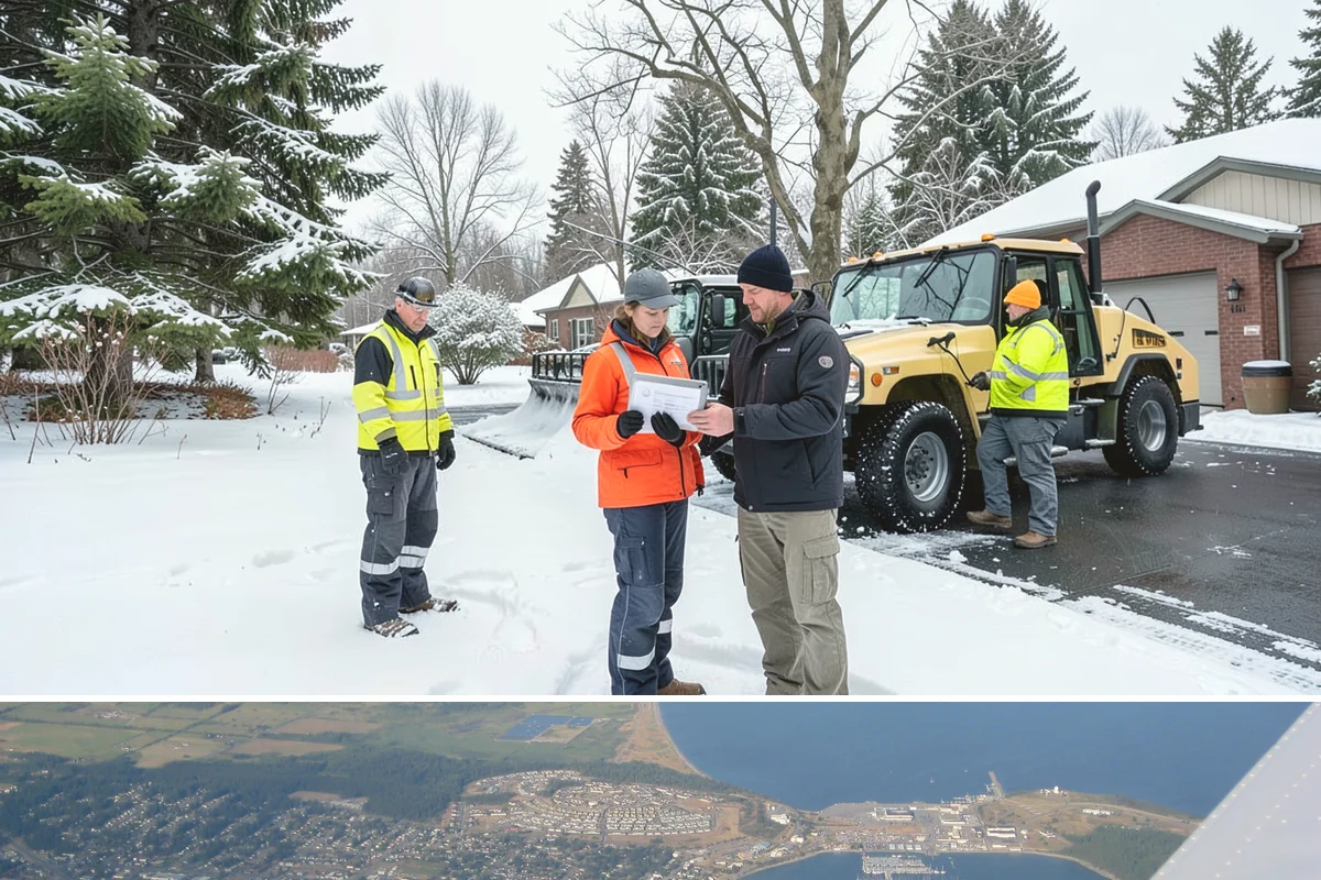 Early Morning Snow Removal in Oak Harbor, Island County, WA - Early-morning clearing is most requested through the frost-prone stretch from late December into February.