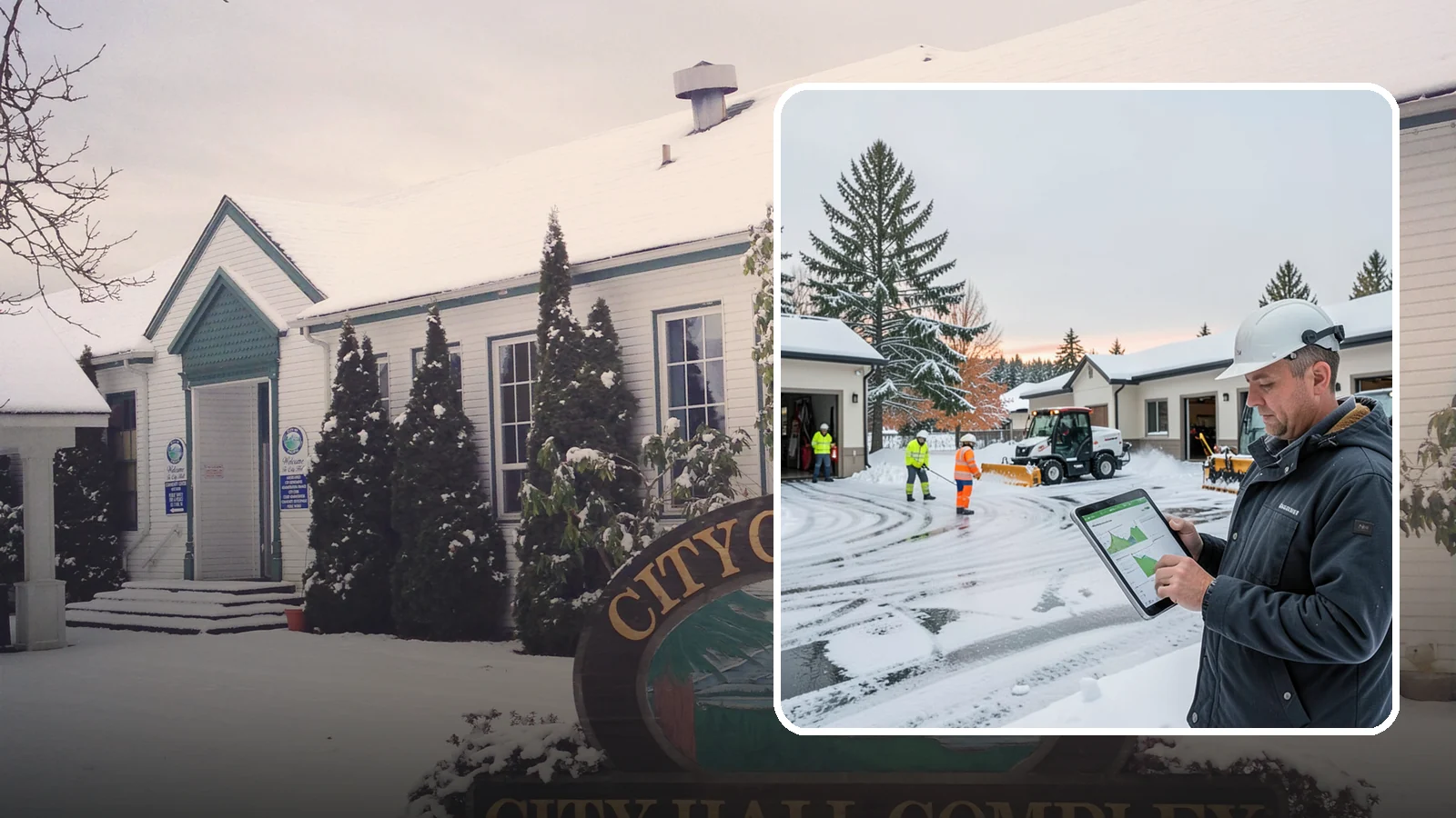 Early Morning Snow Removal in Pacific, King County, WA - Pre-dawn service that clears overnight accumulation and refreeze just ahead of your opening rush.