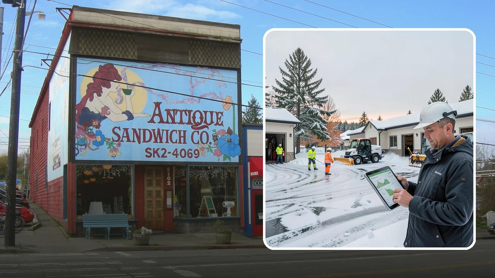 Early Morning Snow Removal in Ruston, Pierce County, WA - Pre-dawn service that clears overnight accumulation and refreeze just ahead of your opening rush.