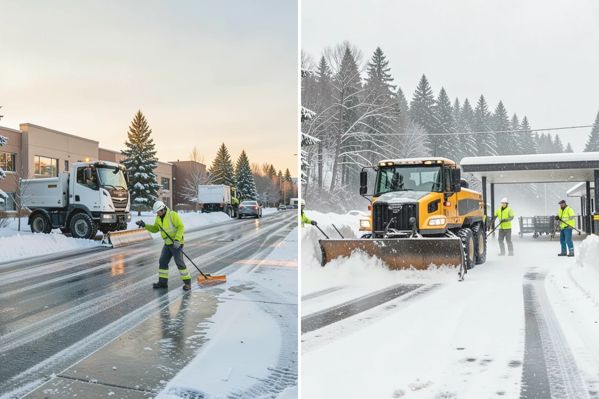 Early Morning Snow Removal in Ruston, Pierce County, WA - We set a clearing target keyed to your opening hour