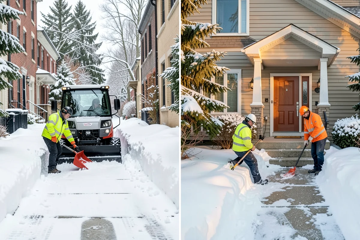 Early Morning Snow Removal in Sedro-Woolley, Skagit County, WA - We set a clearing target keyed to your opening hour