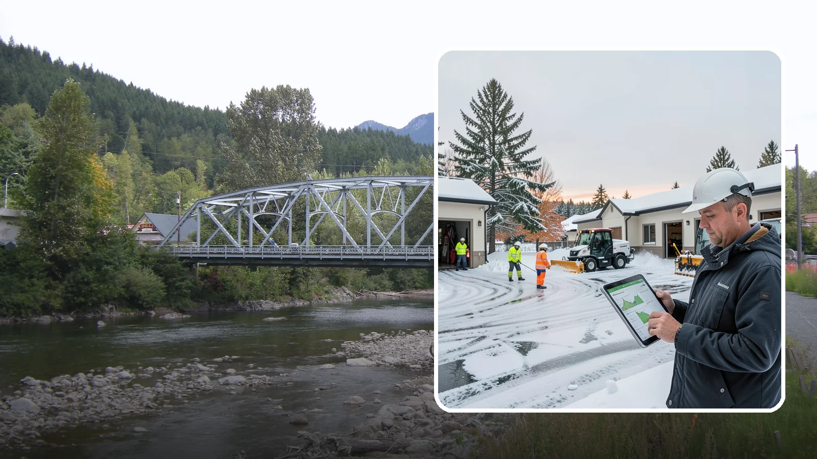 Early Morning Snow Removal in Skykomish, King County, WA - Pre-dawn service that clears overnight accumulation and refreeze just ahead of your opening rush.