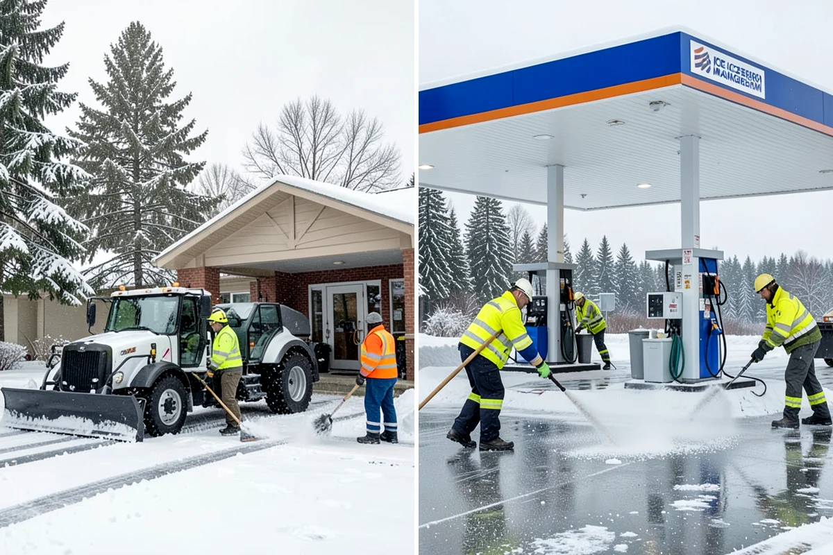 Early Morning Snow Removal in Snoqualmie, King County, WA - We set a clearing target keyed to your opening hour