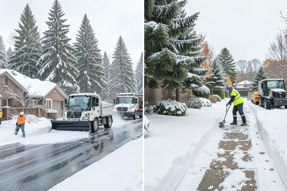 Early Morning Snow Removal in South Prairie, Pierce County, WA - We set a clearing target keyed to your opening hour