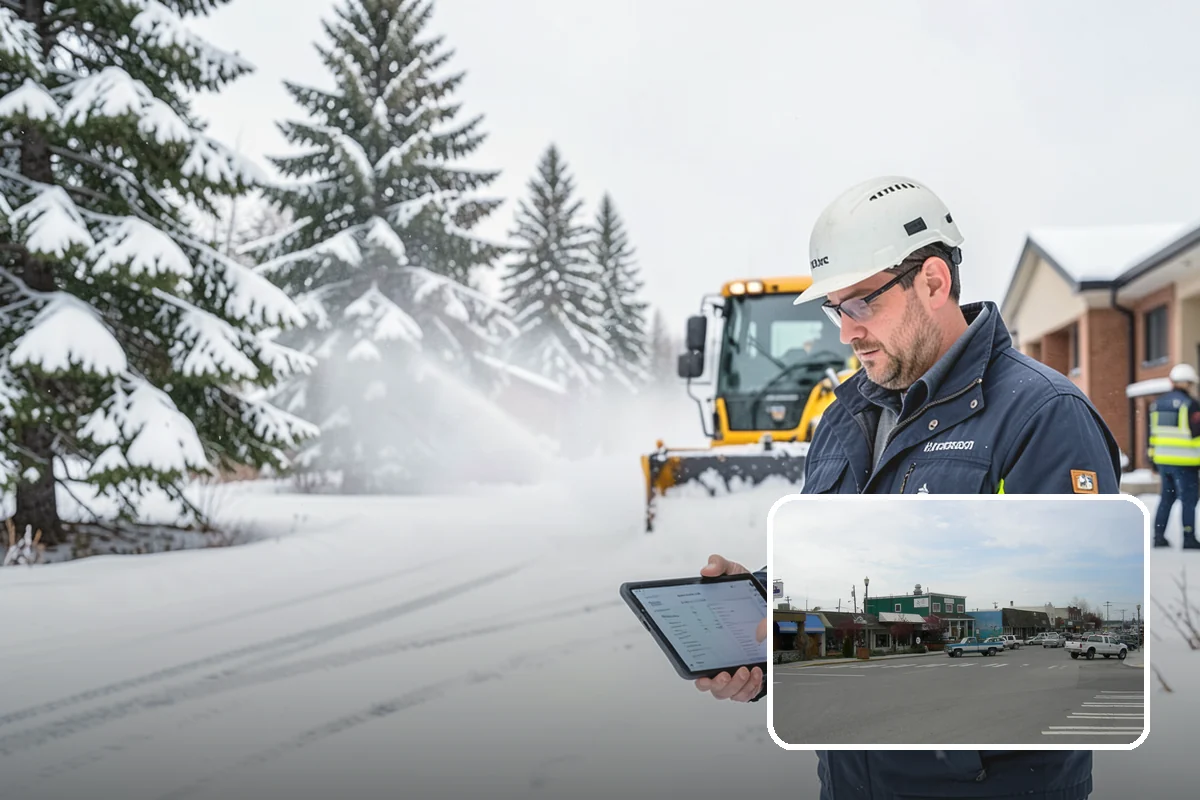 Early Morning Snow Removal in Stanwood, Snohomish County, WA - Focused on the critical pre-opening window