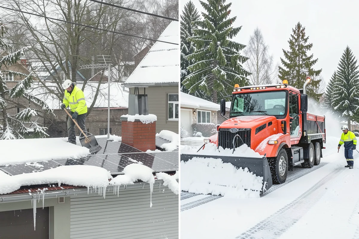 Early Morning Snow Removal in Steilacoom, Pierce County, WA - We set a clearing target keyed to your opening hour