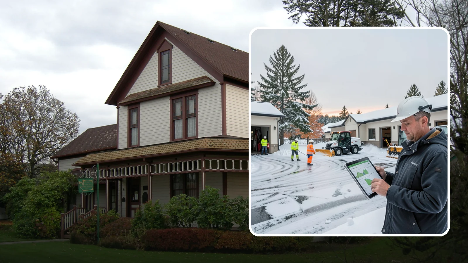 Early Morning Snow Removal in Sumner, Pierce County, WA - Pre-dawn service that clears overnight accumulation and refreeze just ahead of your opening rush.