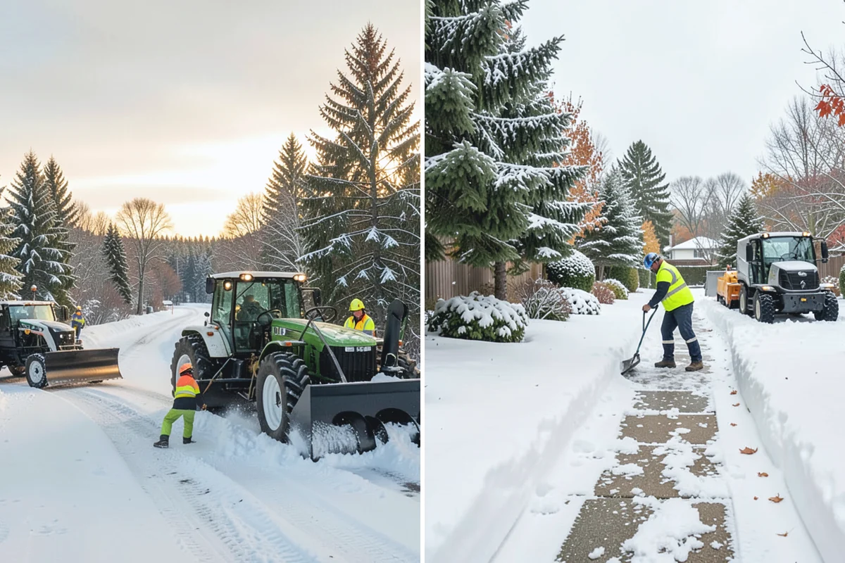 Early Morning Snow Removal in Sumner, Pierce County, WA - We set a clearing target keyed to your opening hour