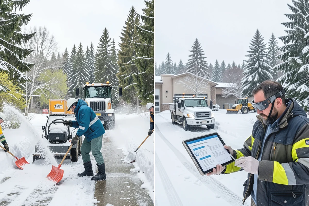 Early Morning Snow Removal in Wilkeson, Pierce County, WA - We set a clearing target keyed to your opening hour