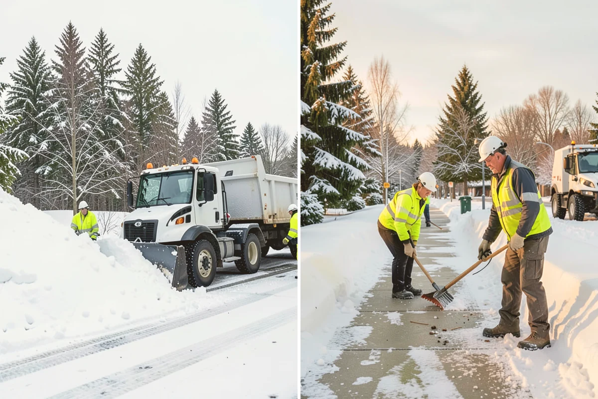 Eco-Friendly Deicing in Algona, King County, WA - Pretreat surfaces with brine to reduce total material