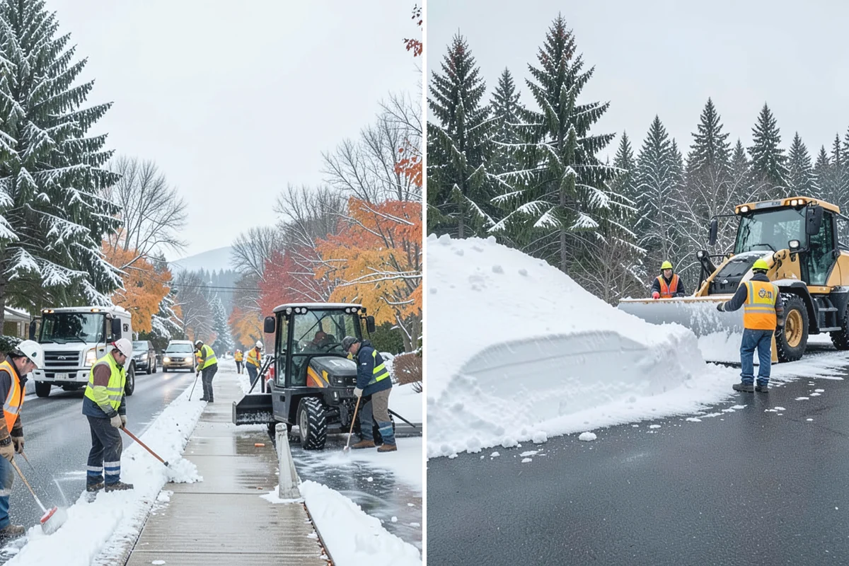 Eco-Friendly Deicing in Auburn, King County, WA - Pretreat surfaces with brine to reduce total material