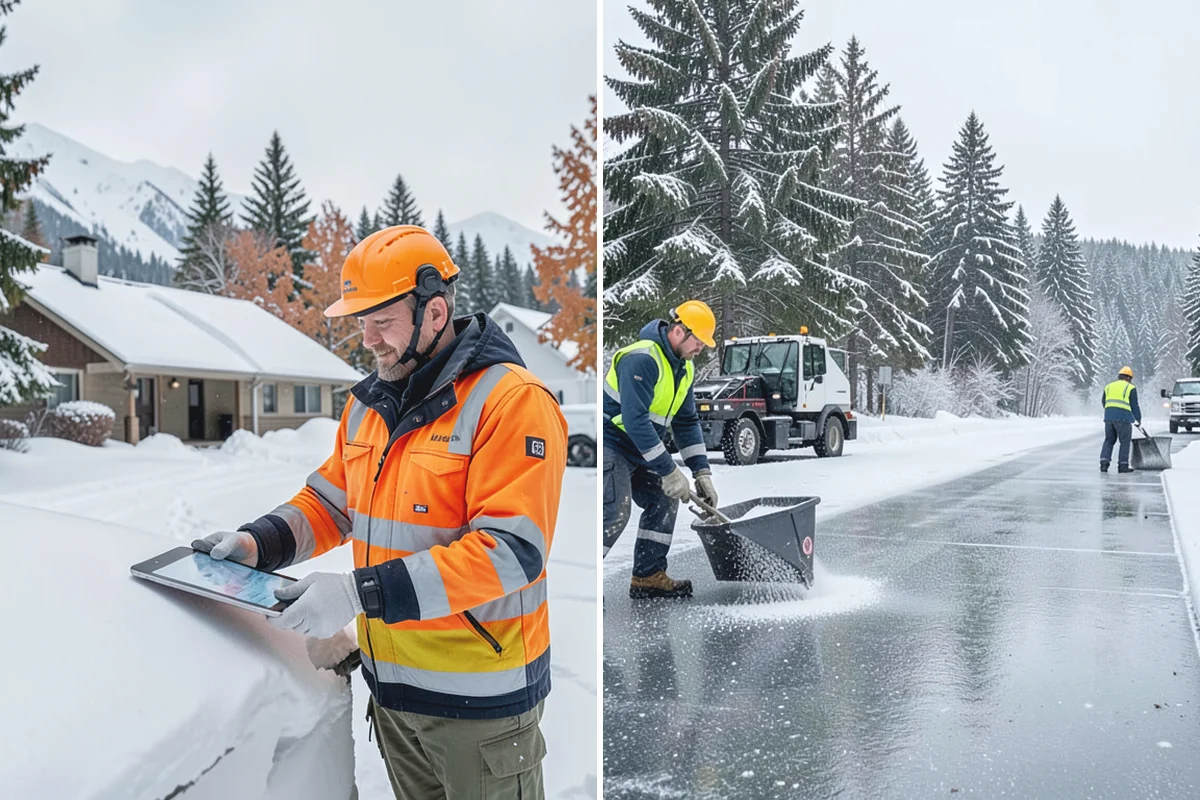 Eco-Friendly Deicing in Bonney Lake, Pierce County, WA - Pretreat surfaces with brine to reduce total material