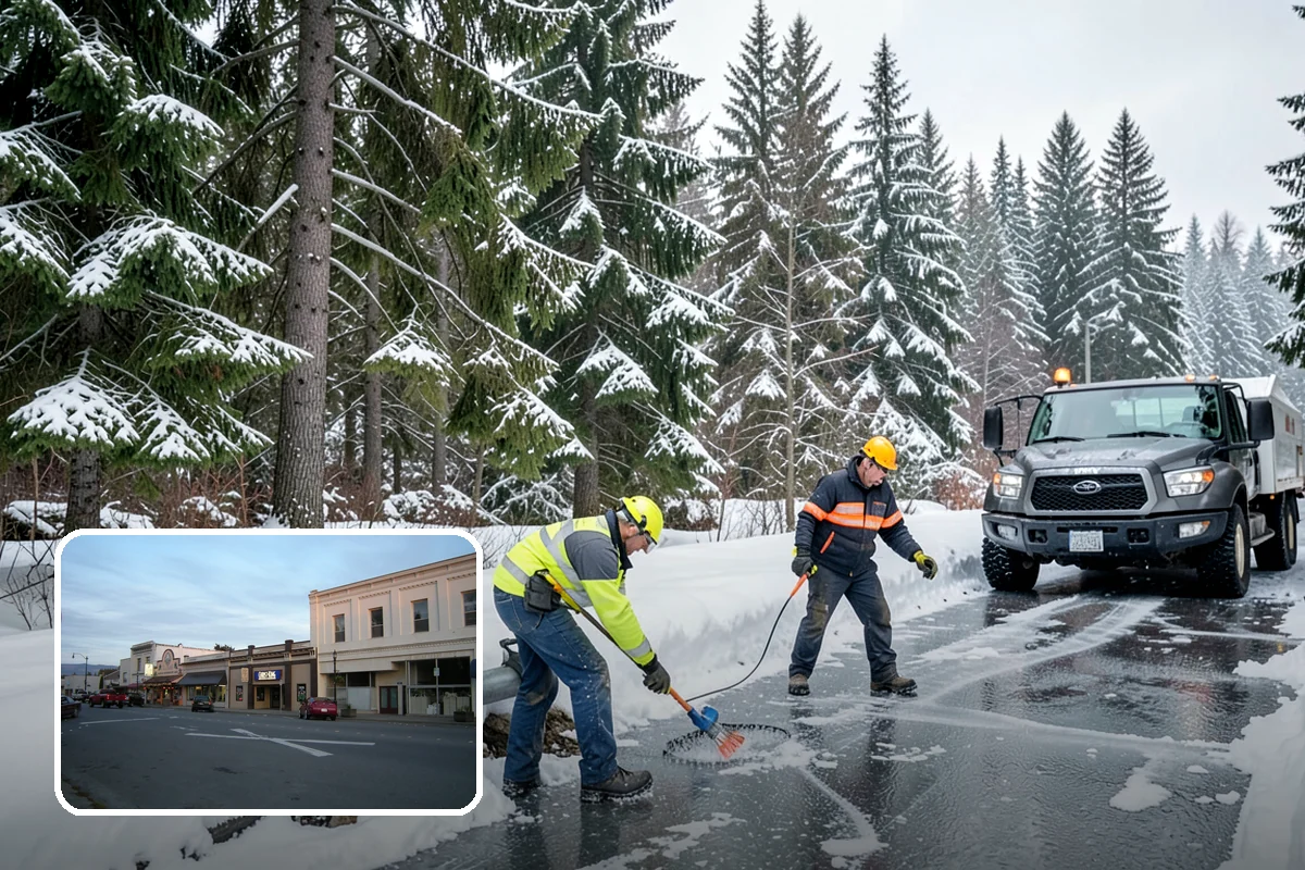 Eco-Friendly Deicing in Burlington, Skagit County, WA - Reduces chloride runoff to creeks and the Sound