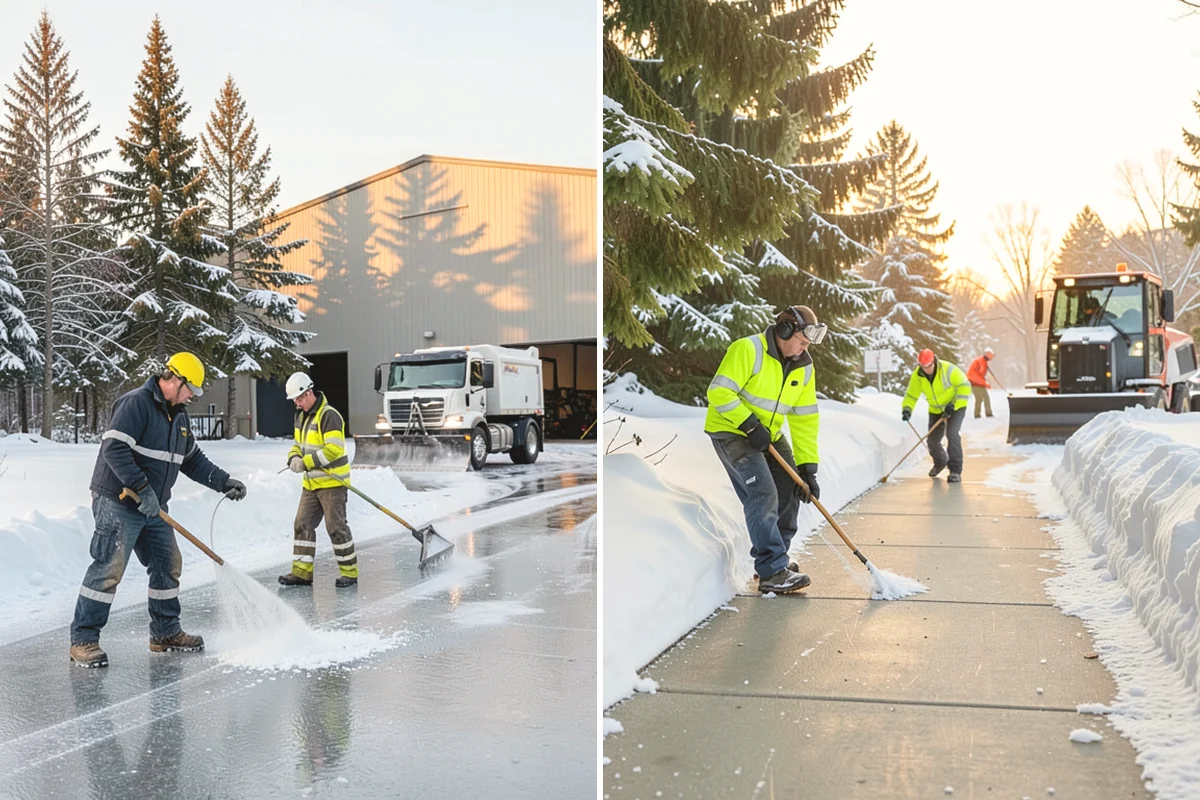 Eco-Friendly Deicing in Burlington, Skagit County, WA - Pretreat surfaces with brine to reduce total material