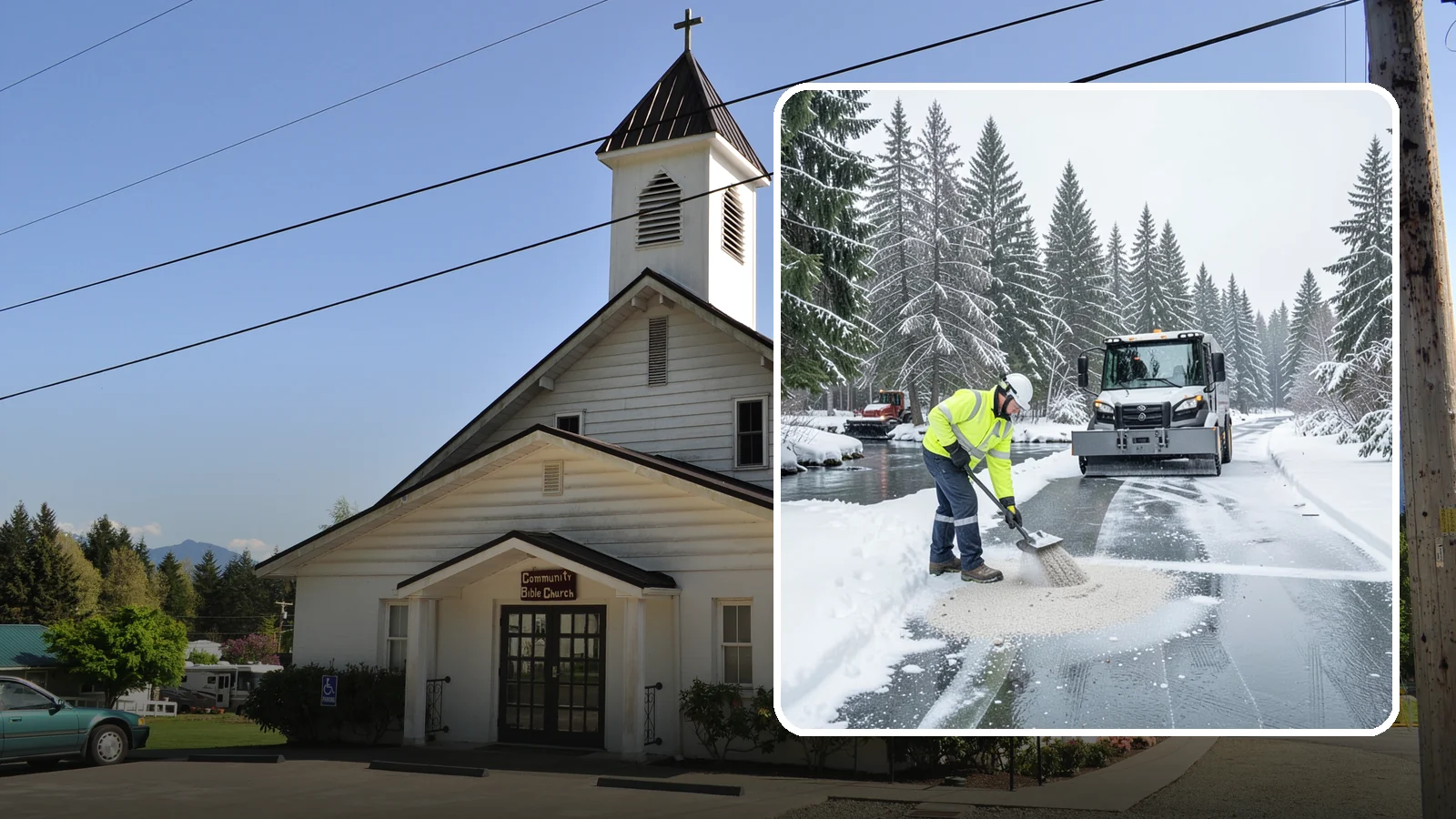 Eco-Friendly Deicing in Concrete, Skagit County, WA - Eco-friendly deicing clears ice while minimizing runoff into the streams, wetlands, and Puget Sound waters that define our region.