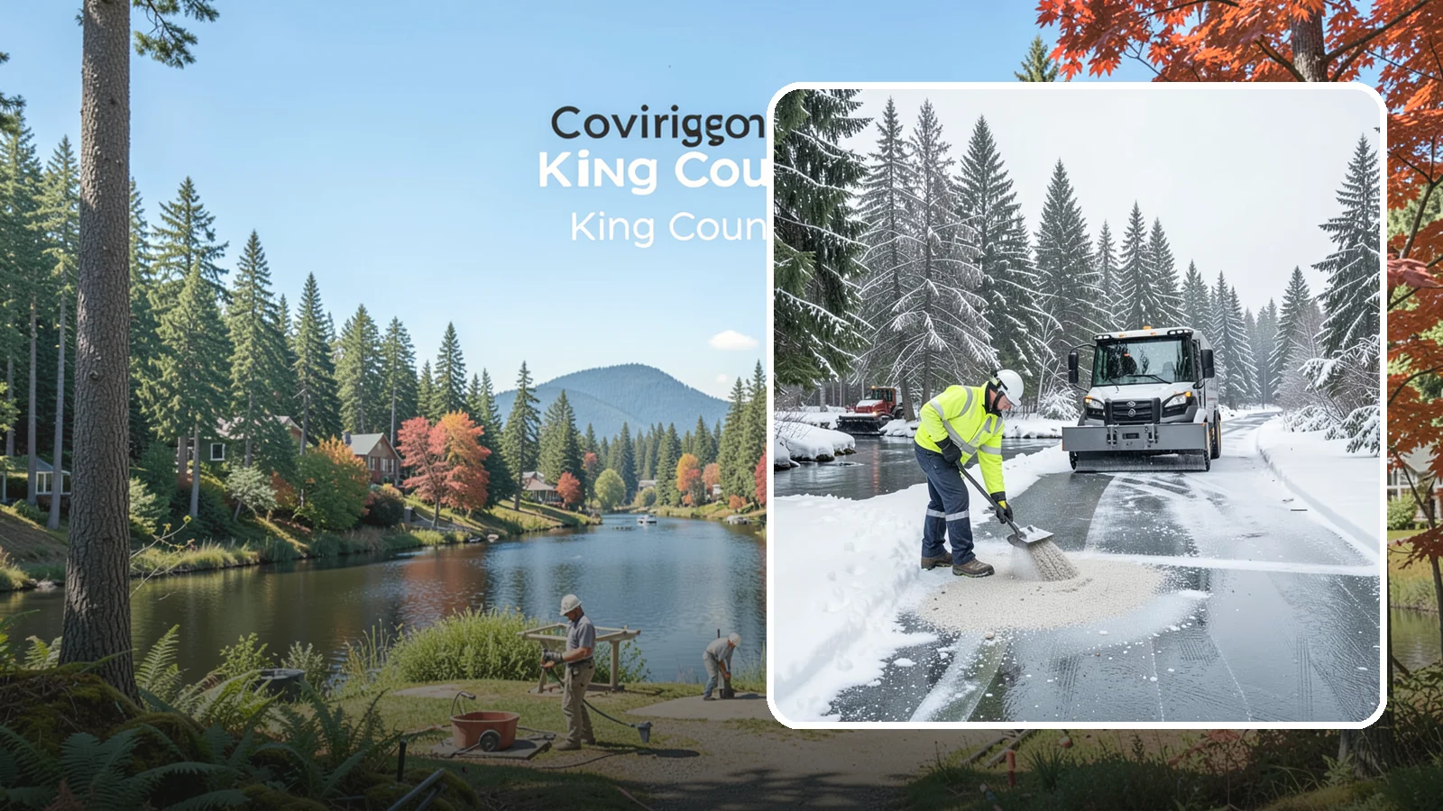 Eco-Friendly Deicing in Covington, King County, WA - Eco-friendly deicing clears ice while minimizing runoff into the streams, wetlands, and Puget Sound waters that define our region.