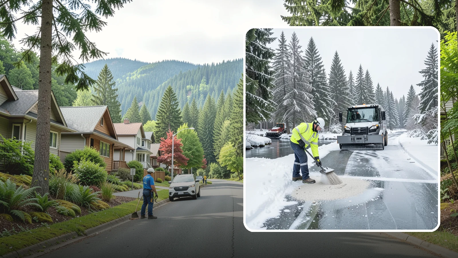 Eco-Friendly Deicing in Darrington, Snohomish County, WA - Eco-friendly deicing clears ice while minimizing runoff into the streams, wetlands, and Puget Sound waters that define our region.