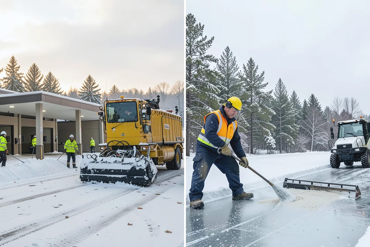 Eco-Friendly Deicing in Darrington, Snohomish County, WA - Pretreat surfaces with brine to reduce total material