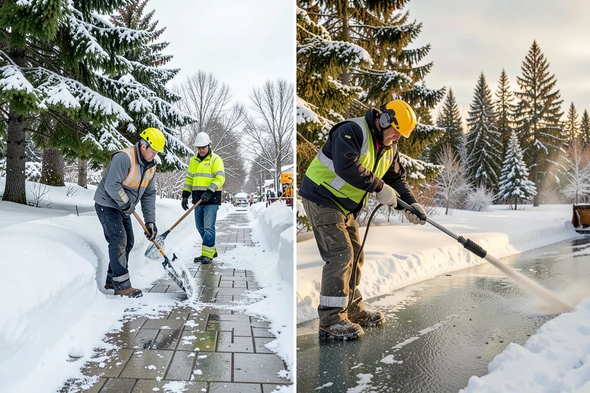 Eco-Friendly Deicing in DuPont, Pierce County, WA - Pretreat surfaces with brine to reduce total material