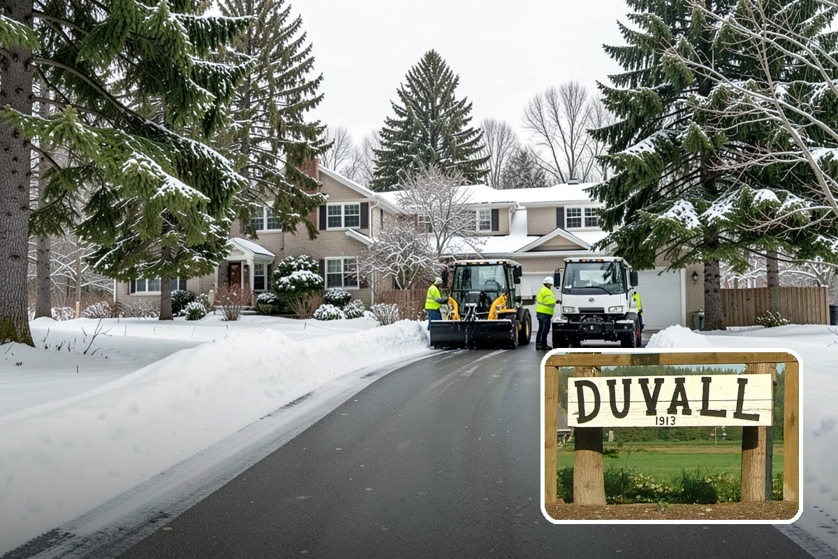 Eco-Friendly Deicing in Duvall, King County, WA - Reduces chloride runoff to creeks and the Sound