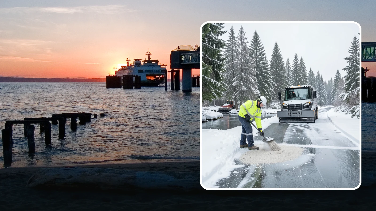 Eco-Friendly Deicing in Edmonds, Snohomish County, WA - Eco-friendly deicing clears ice while minimizing runoff into the streams, wetlands, and Puget Sound waters that define our region.