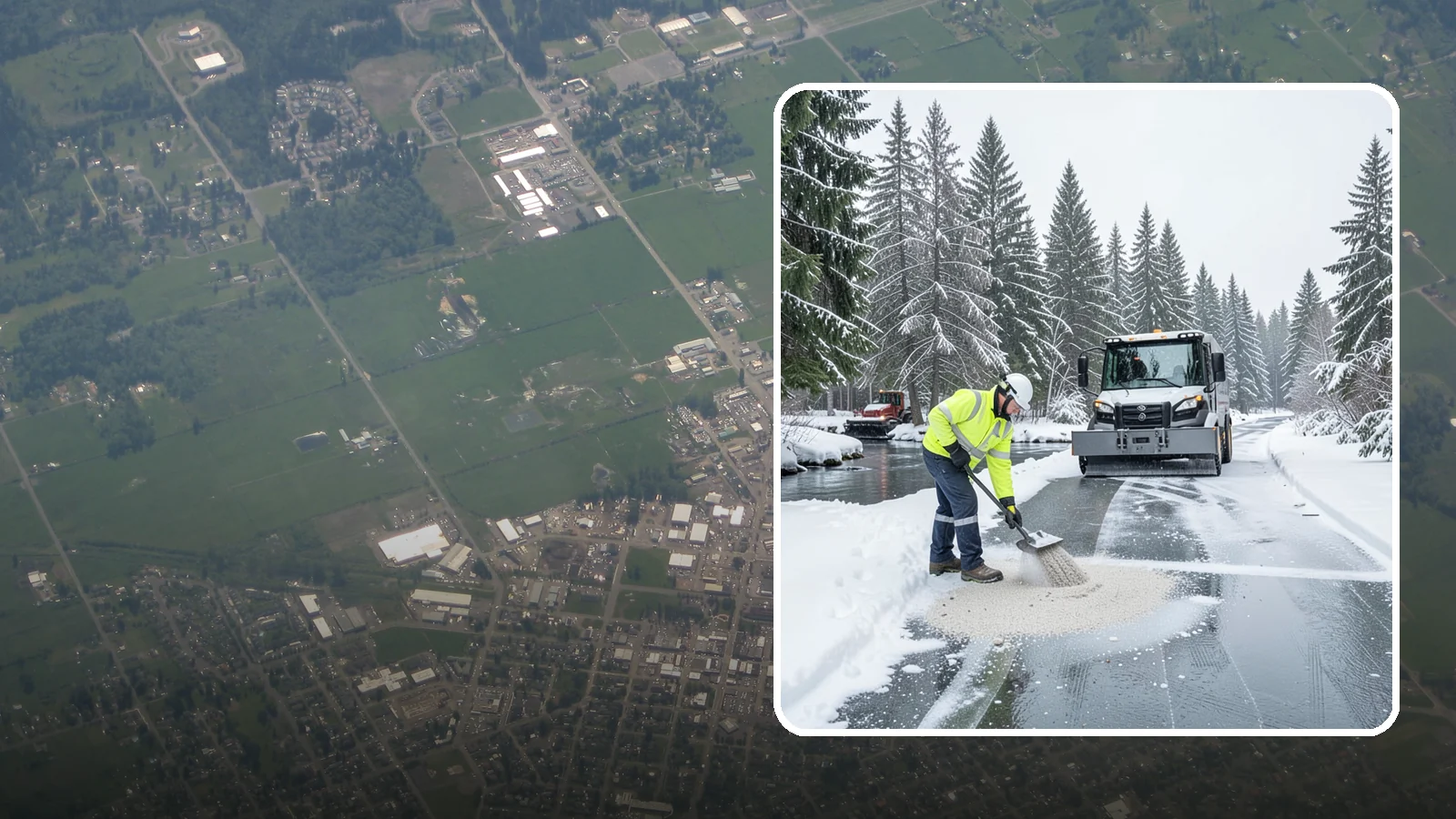 Eco-Friendly Deicing in Enumclaw, King County, WA - Eco-friendly deicing clears ice while minimizing runoff into the streams, wetlands, and Puget Sound waters that define our region.