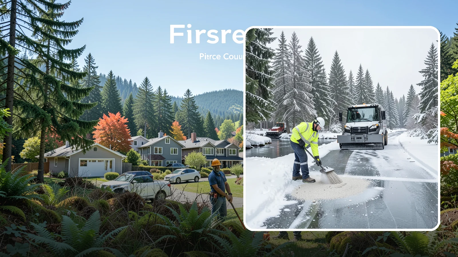 Eco-Friendly Deicing in Fircrest, Pierce County, WA - Eco-friendly deicing clears ice while minimizing runoff into the streams, wetlands, and Puget Sound waters that define our region.