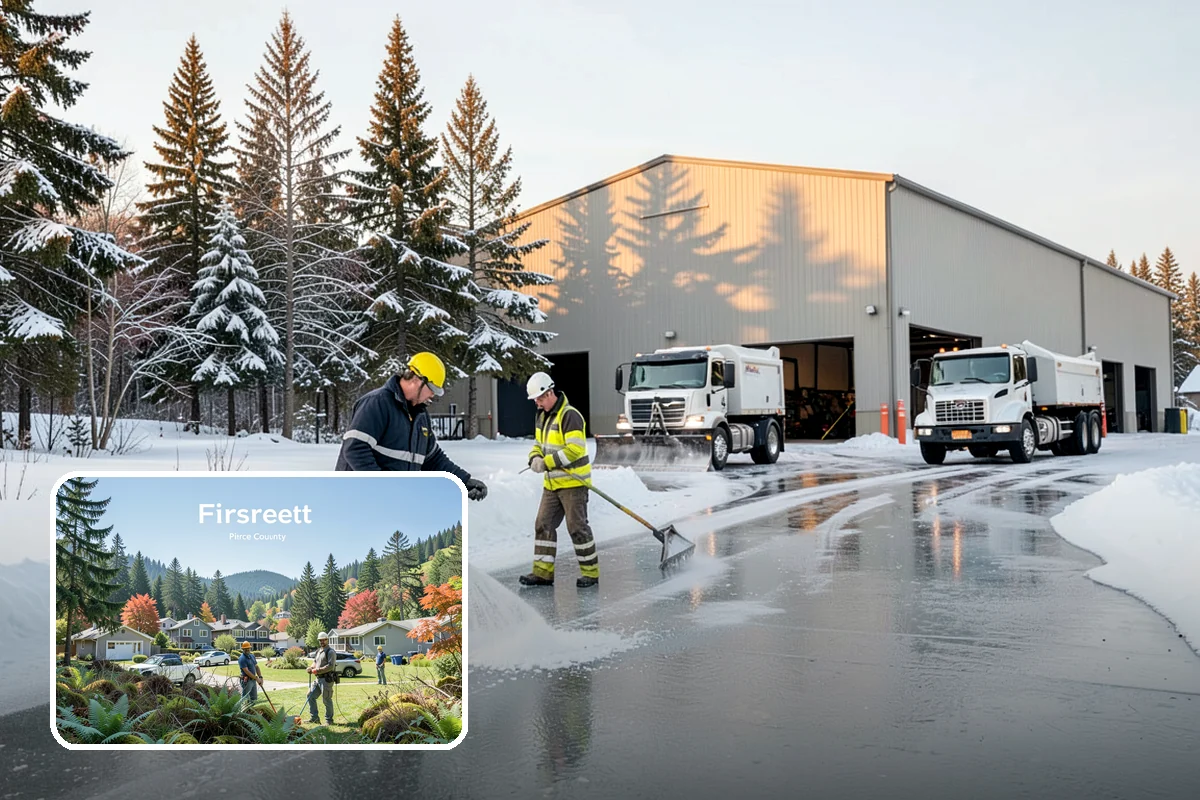 Eco-Friendly Deicing in Fircrest, Pierce County, WA - Reduces chloride runoff to creeks and the Sound
