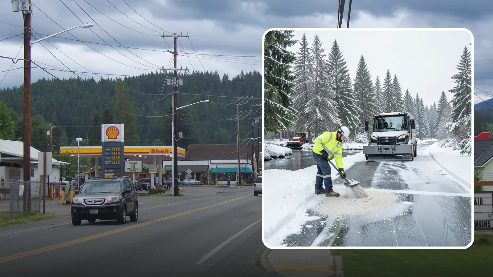 Eco-Friendly Deicing in Granite Falls, Snohomish County, WA - Eco-friendly deicing clears ice while minimizing runoff into the streams, wetlands, and Puget Sound waters that define our region.
