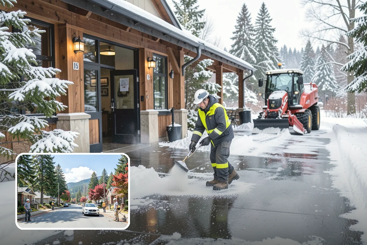 Eco-Friendly Deicing in Hunts Point, King County, WA - Reduces chloride runoff to creeks and the Sound