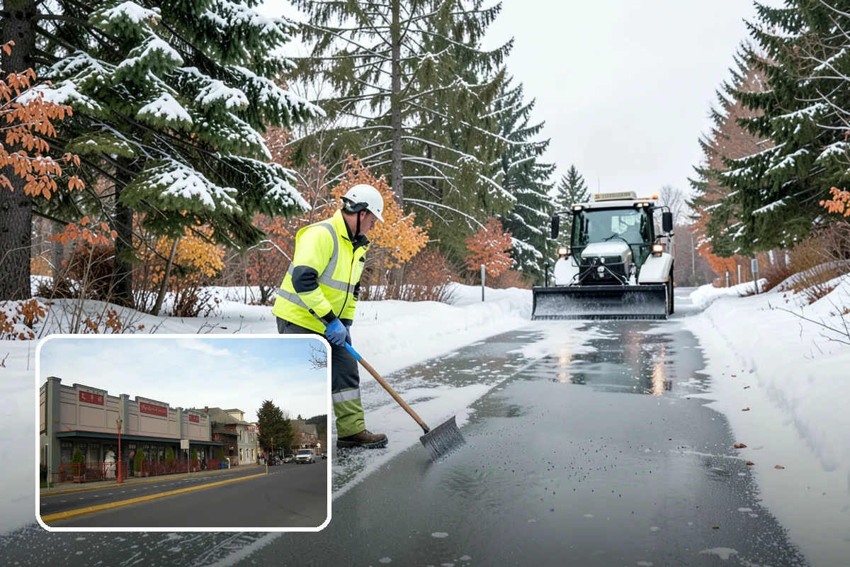 Eco-Friendly Deicing in Issaquah, King County, WA - Reduces chloride runoff to creeks and the Sound