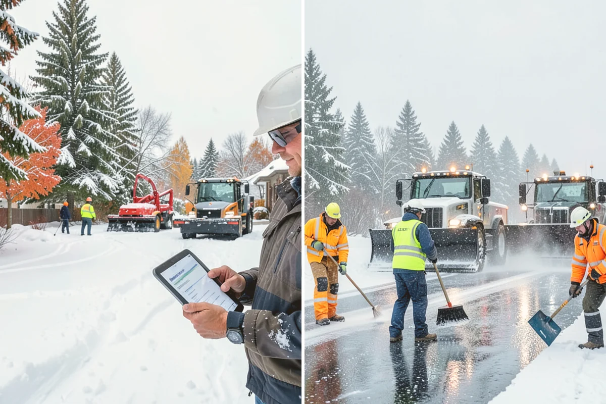 Eco-Friendly Deicing in Kent, King County, WA - Pretreat surfaces with brine to reduce total material
