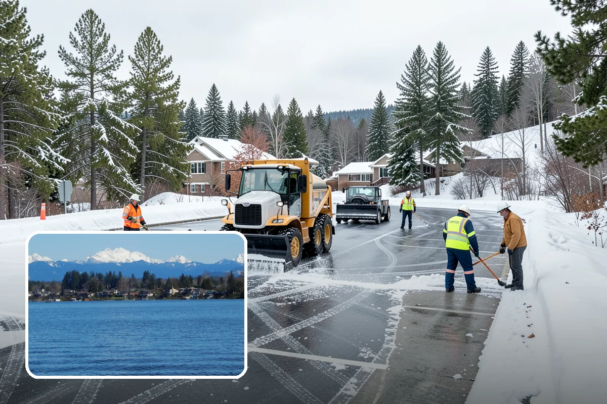 Eco-Friendly Deicing in Lake Stevens, Snohomish County, WA - Reduces chloride runoff to creeks and the Sound