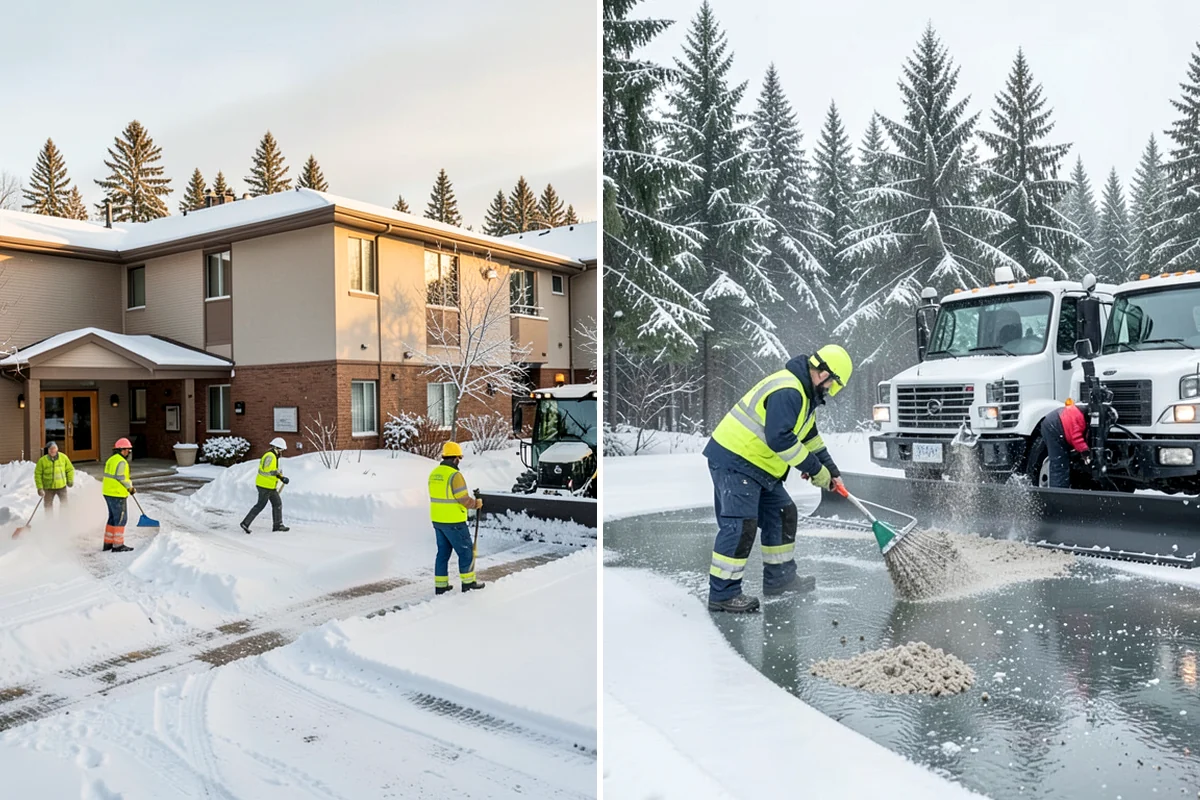 Eco-Friendly Deicing in Lakewood, Pierce County, WA - Pretreat surfaces with brine to reduce total material