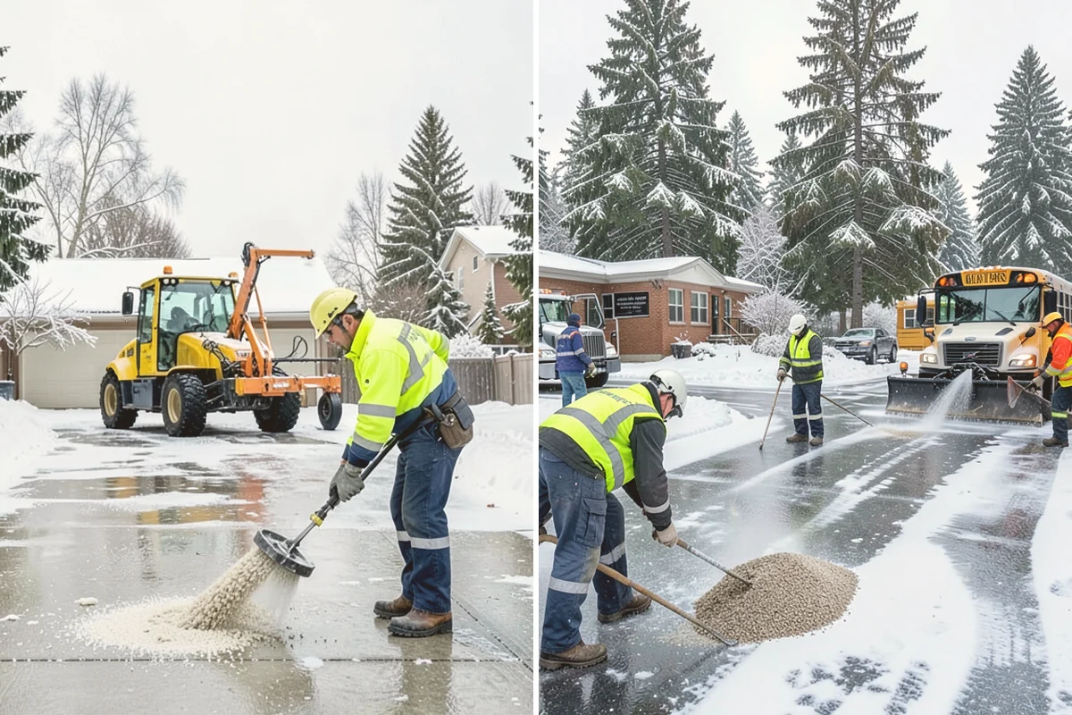 Eco-Friendly Deicing in Langley, Island County, WA - Pretreat surfaces with brine to reduce total material