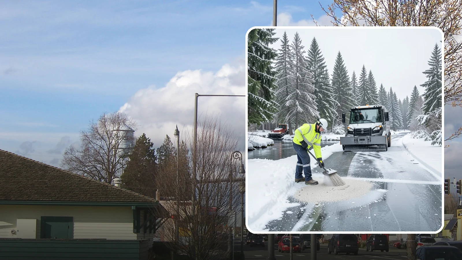Eco-Friendly Deicing in Marysville, Snohomish County, WA - Eco-friendly deicing clears ice while minimizing runoff into the streams, wetlands, and Puget Sound waters that define our region.