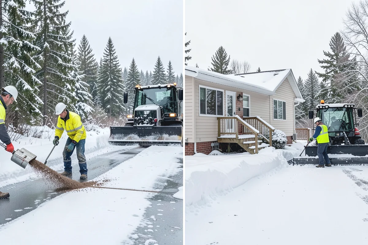 Eco-Friendly Deicing in Marysville, Snohomish County, WA - Pretreat surfaces with brine to reduce total material