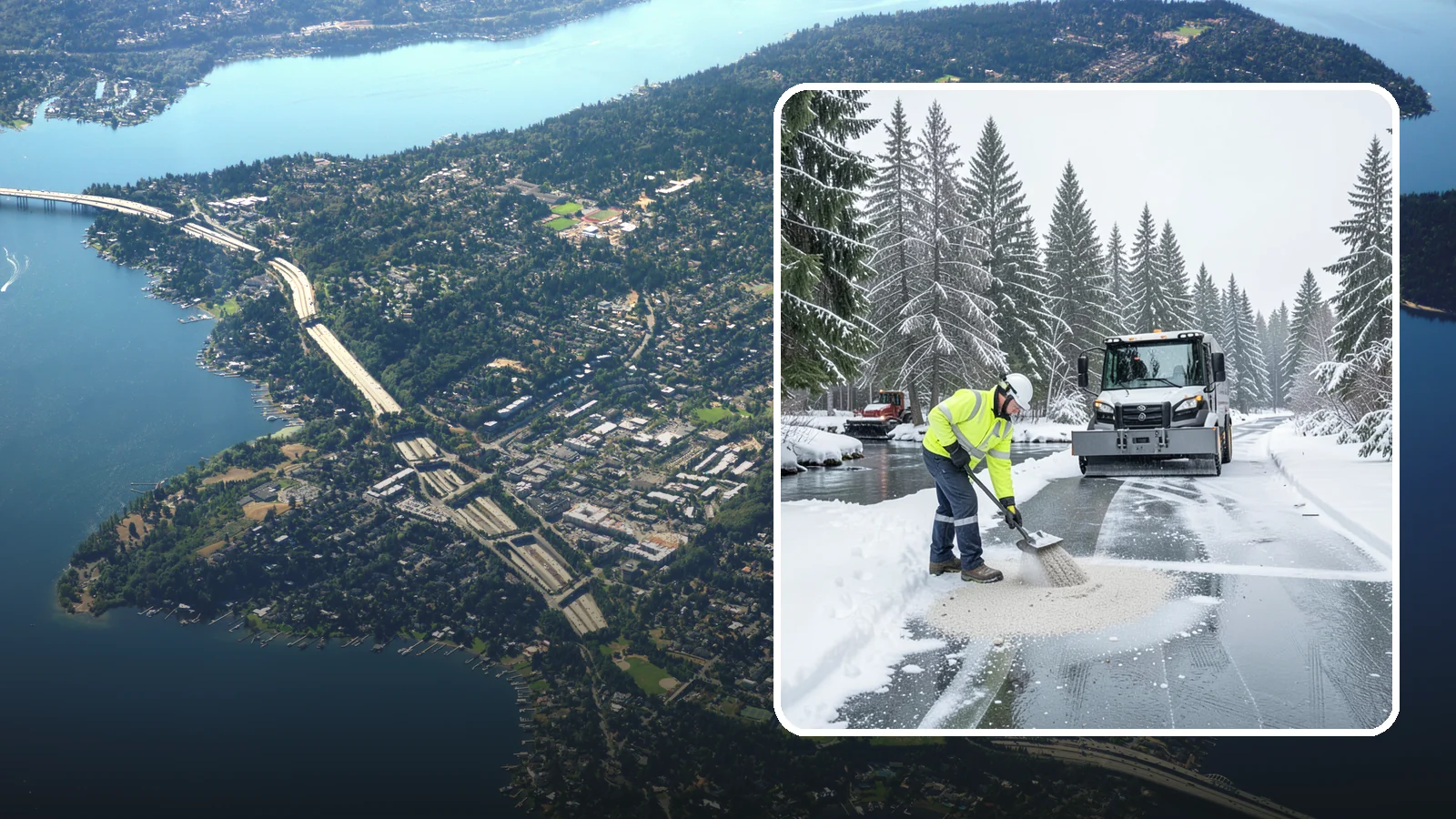 Eco-Friendly Deicing in Mercer Island, King County, WA - Eco-friendly deicing clears ice while minimizing runoff into the streams, wetlands, and Puget Sound waters that define our region.
