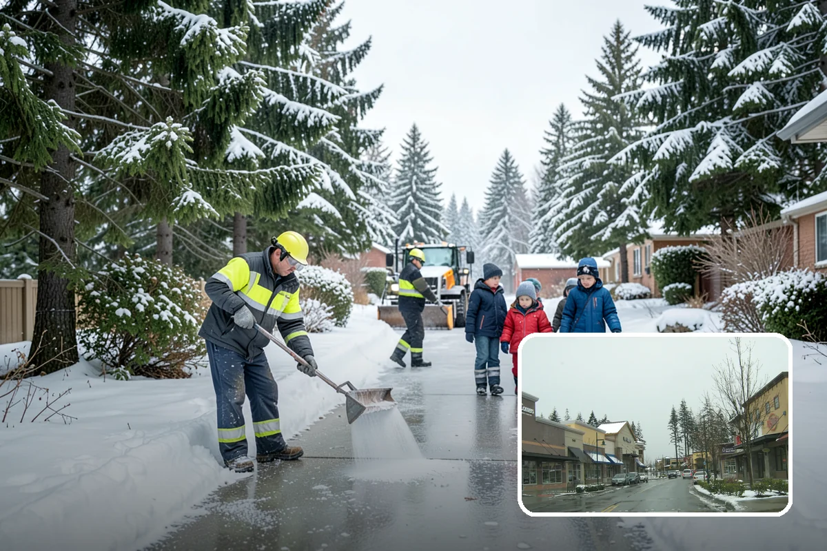Eco-Friendly Deicing in Mill Creek, Snohomish County, WA - Reduces chloride runoff to creeks and the Sound